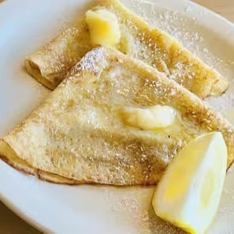 Lemon Butter Crepes.