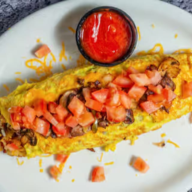 Steak Omelette.