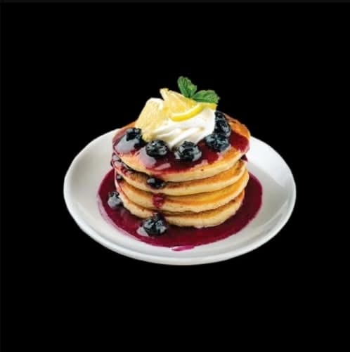 Blueberry Pancakes.